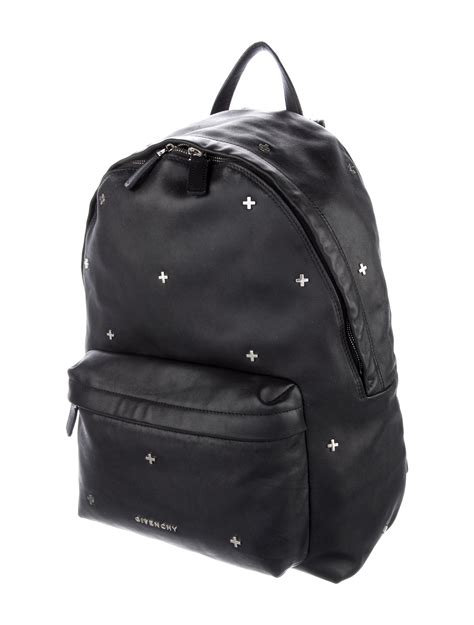 Givenchy Studded Leather Backpack, Black 